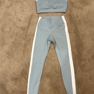 Hollister Gray and White Leggings